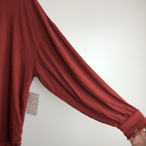 FREE PEOPLE Twisted Open Back Ribbed Long Sleeve - Picture 5 of 9